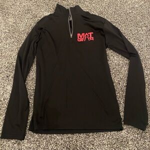 Black MAT GEAR Quarter-Zip Pullover size S